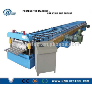 PLC Hydraulic Shear Automatic Steel Support Deck Floor Decking Roll Forming Machine with embossing